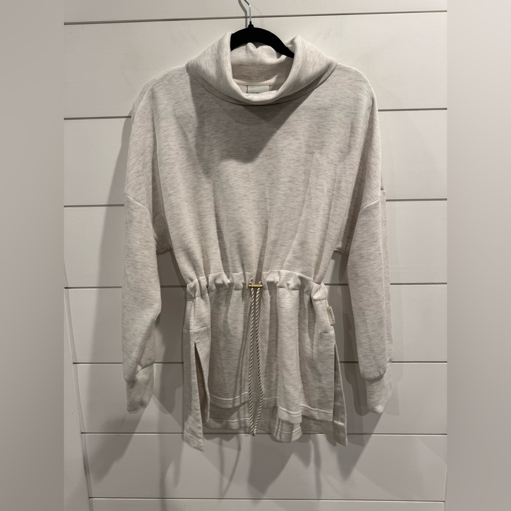 Varley Freya sweatshirt in ivory marl - Picture 2 of 8